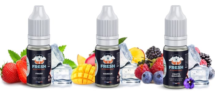 E LIQUIDES DE LA GAMME FRESH BY CIGARETTEELEC