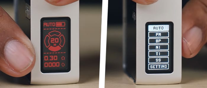 Modes de réglages de la DotAIO V2 de Dotmod