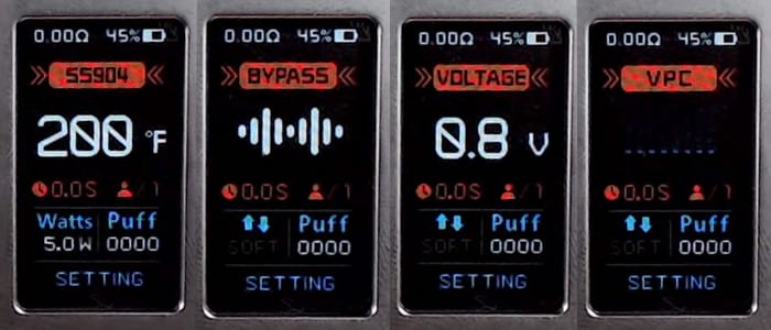 Modes de la Box Centaurus Quest BF