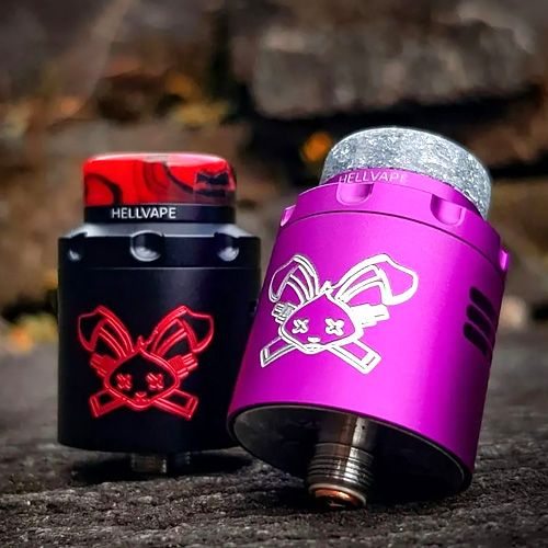 Dripper Dead Rabbit 3 RDA couleur Noire et Rose