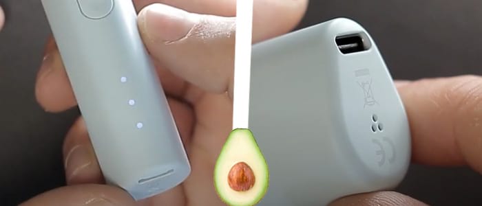 LEDS et port USB-C du pod Avocado Baby