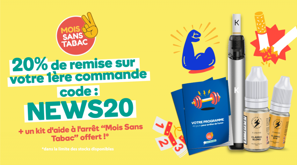 Bannière code promo offre mois sans tabac