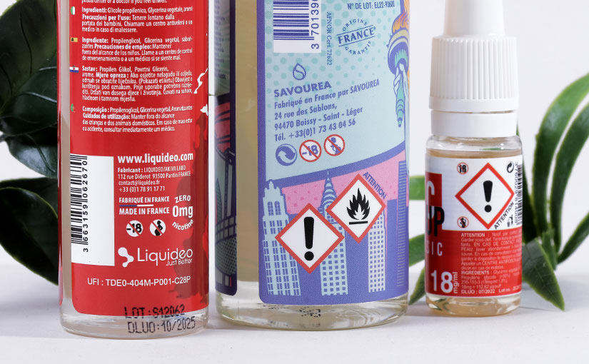 Signification des pictogrammes sur les e-liquides