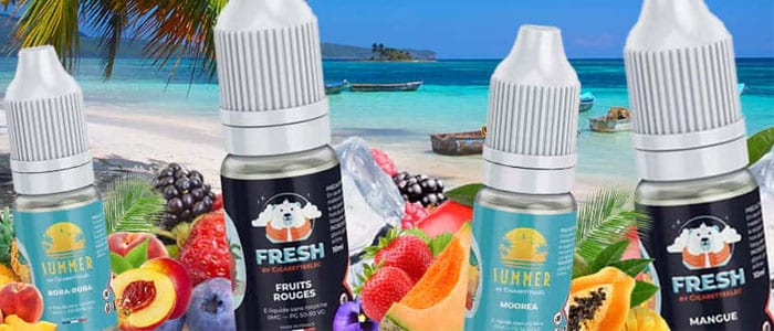 Des e-liquides aux saveurs fruitées