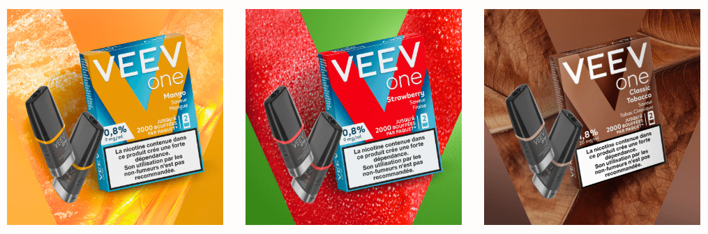 Boîtes des saveurs VEEV One