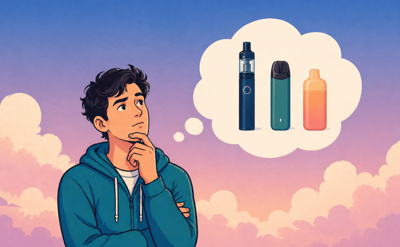 Quelle est la différence entre une cigarette électronique, un pod et une puff ?