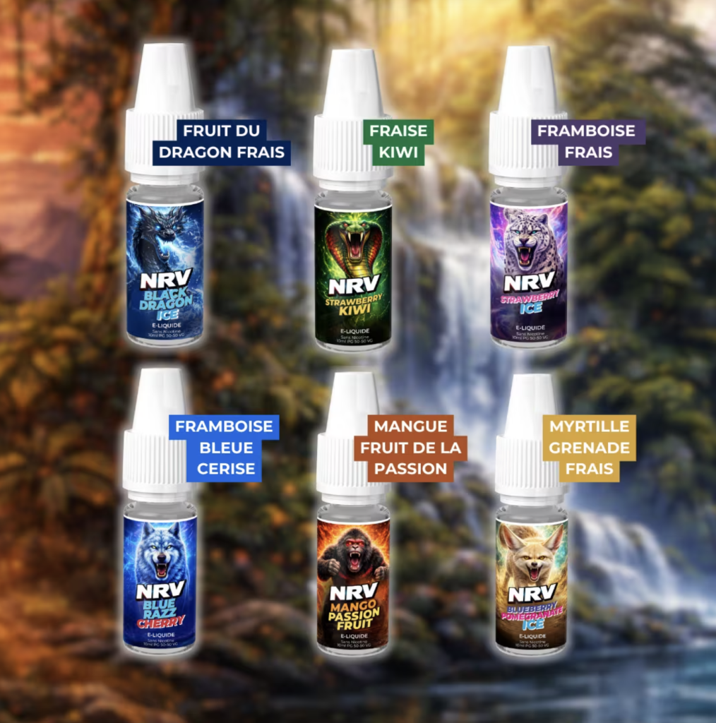 e-liquide en 0mg pour les puffs JNR