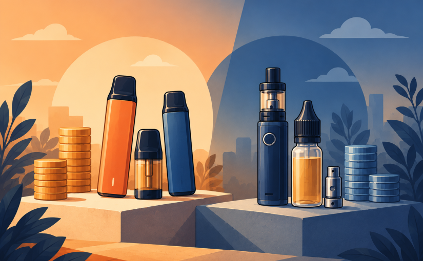 Puff à cartouche vs kit classique : quel coût d&rsquo;usage réel ?