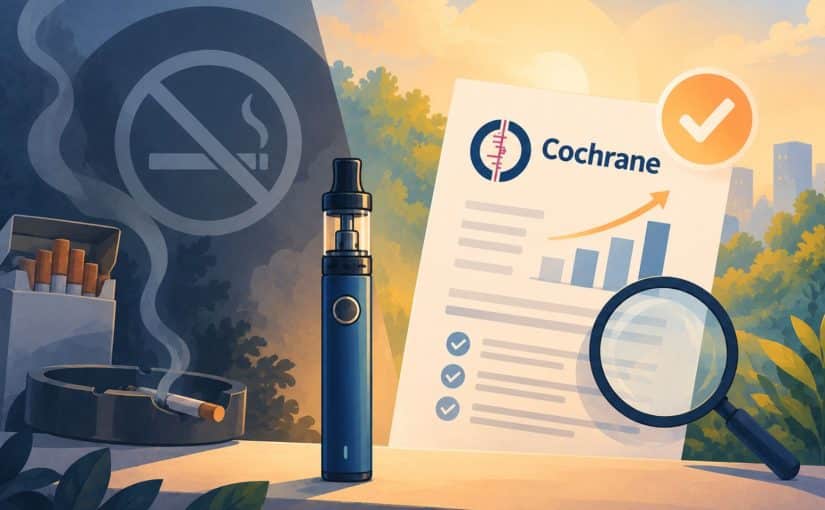 Vape et sevrage tabagique : ce que dit la revue Cochrane 2026