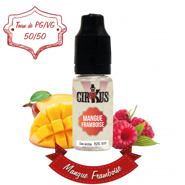 e-liquide mangue framboise cirkus